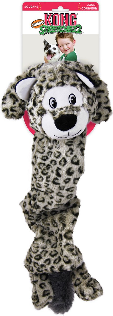 Kong stretchezz Jumbo Leopard XL – Hundespielzeug – 58 cm