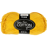 Creativ Company Baumwollgarn, Curry, 50 g, 170 m