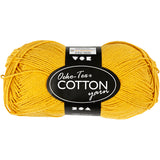 Creativ Company Baumwollgarn, Curry, 50 g, 170 m
