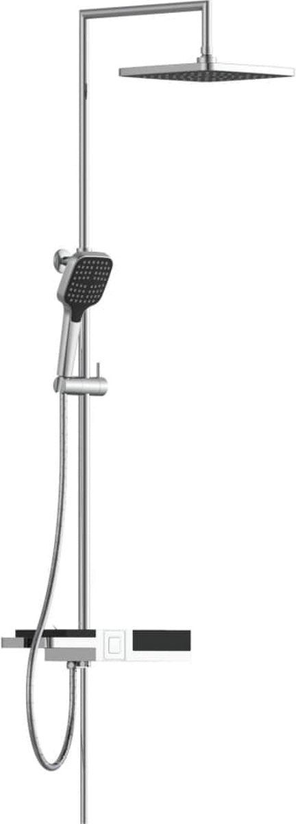Schütte Rain Duschset Blueperl Chrom -gelenkt