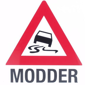 Bildschild Gefahr durch rutschenden Schlamm