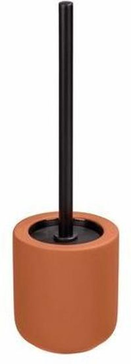 Wenko Toilettenbürste mit Halter – Terrakotta