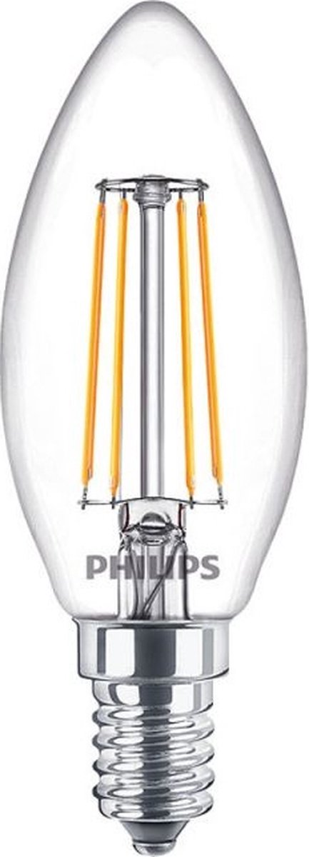 Philips LED Philips - Master Value LED-Kerze E14 Filament klar 3,4 W 470 lm - 927 | Beste Farbwiedergabe - dimmbar - ersetzt 40W
