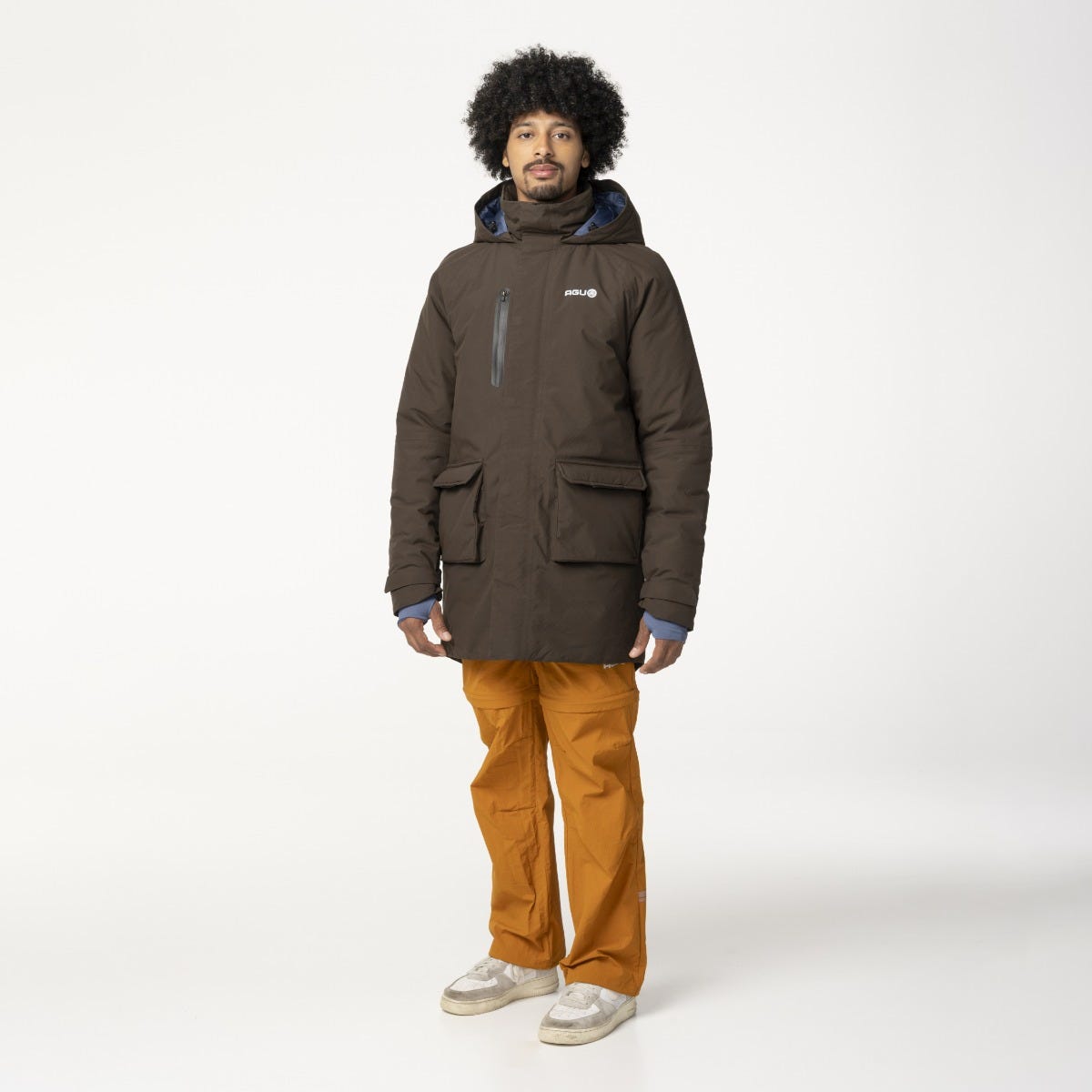 Puch defender winter regenjas heren ground coffee