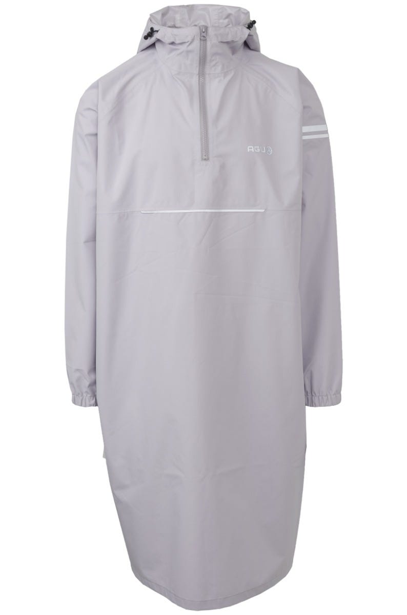 Lange mouw regen poncho dusky lilac