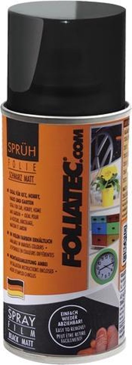 Foliatec Sprühfolie (Sprühfolie) - Schwarz matt 1x150ml