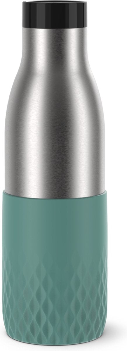 Tefal Bludrop Sleeve N3110610 Thermosflasche – 500 ml – Edelstahl – grün – isolierend – auslaufsicher