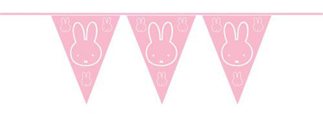 Haza Flaggenleine Pe Miffy Baby Pink 10m