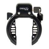 Dresco 2.0 dresco ringslotslot voor fietsen met brede banden - gehard staal - zwart