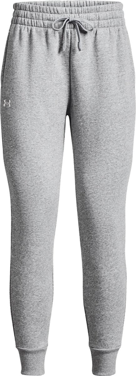 Under Armour UA Rival Fleece Jogger – Graue Herren-Sporthose – Castlerock Light Heather – Weiß