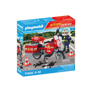 Playmobil 71466 Action Heroes Fire Brigade auf dem Ort des Unfalls
