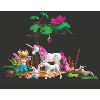 Playmobil 71839 Zauberhafter Einhornstall für Mutter und Fohlen | 2 Stk