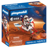 Playmobil Space Esa Raumgleiter | Astronaut - Flugfahrzeug mit Schussfunktion und Greifarm | Weltraumforschung im Kinderzimmer | hochwertiges Spielzeugset | Spaß für Kinder ab 4 Jahren | 72013