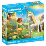 Playmobil 71840 Sammel-Einhorn, Regenblume mit Fee | 2 Stk