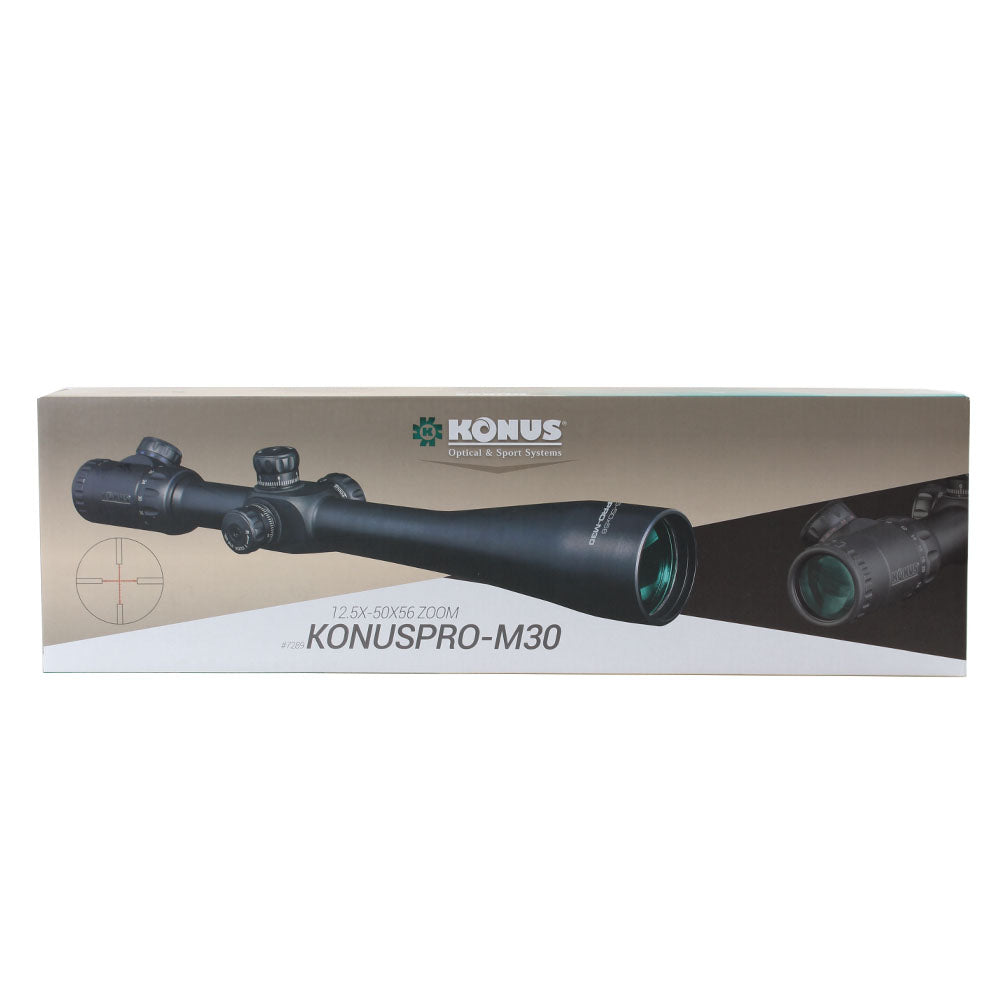Konus Rifle Scope Konuspro-M30 12.5-50 x 56 mit beleuchtetem Drahtkreuz