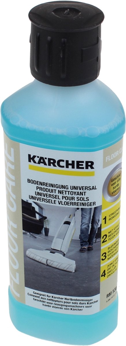 Kärcher Bodenreiniger für Universal RM 536, 500 ml – Bodenreiniger – entfernt Laufspuren – streifenfreies Ergebnis – angenehmer Duft