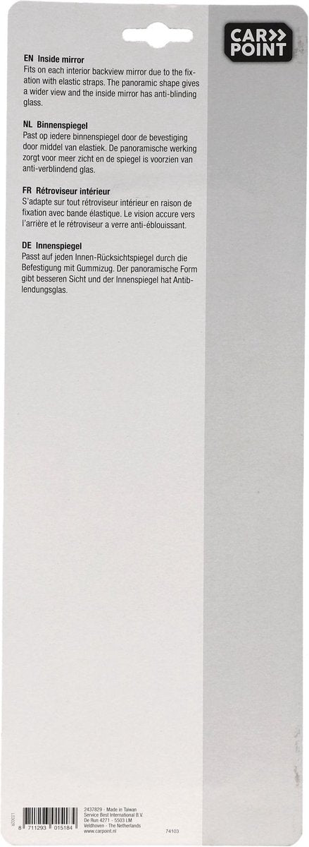 Carpoint Auto-Innenspiegel – universell – blendfrei – Transferspiegel – extra breite Sicht – einfache Installation