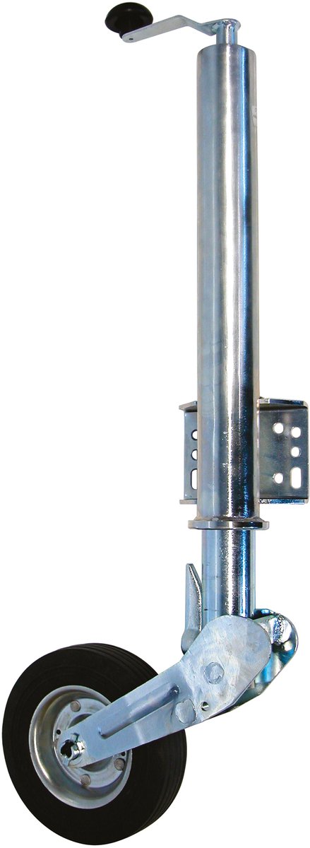 Carpoint Bugrad – ø 60 mm – Tragfähigkeit bis 250 kg – faltbar – Metallfelge mit Gummireifen – Radgröße 200 x 60 mm – mit fester Klemme