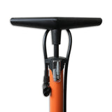 Fahrradpumpe mit Manometer 6 bar Orange