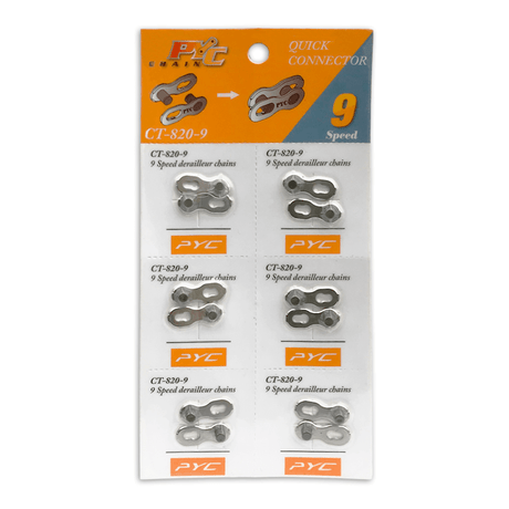 P.y.c. Verbindungsglied 9-Gang (6x)