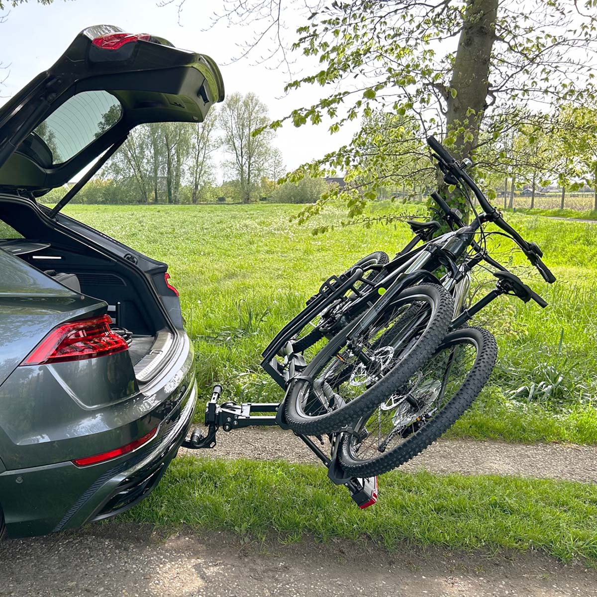 Luchsflügel neigeren Fahrradträger für 2 Fahrräder - Schreibbar