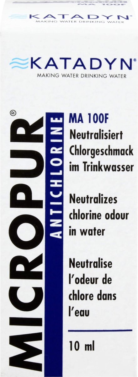 Katadyn micropur antichlor 100f Reinigungsflüssigkeit 10ml transparent