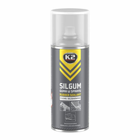 K2 Silgum-Serie – transparente elastische Beschichtung im Spray – 400 ml – wetter- und wasserbeständig