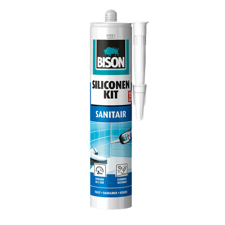 Bison Sanitär-Silikondichtstoff 310 ml weiß