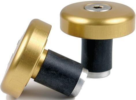 Lsl Bar Ends flache Baseballkappen. Lenkerstopfen 14mm flach eloxiert go
