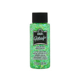 Folkart • glitzernde Acrylfarbe Neon Limette 59 ml