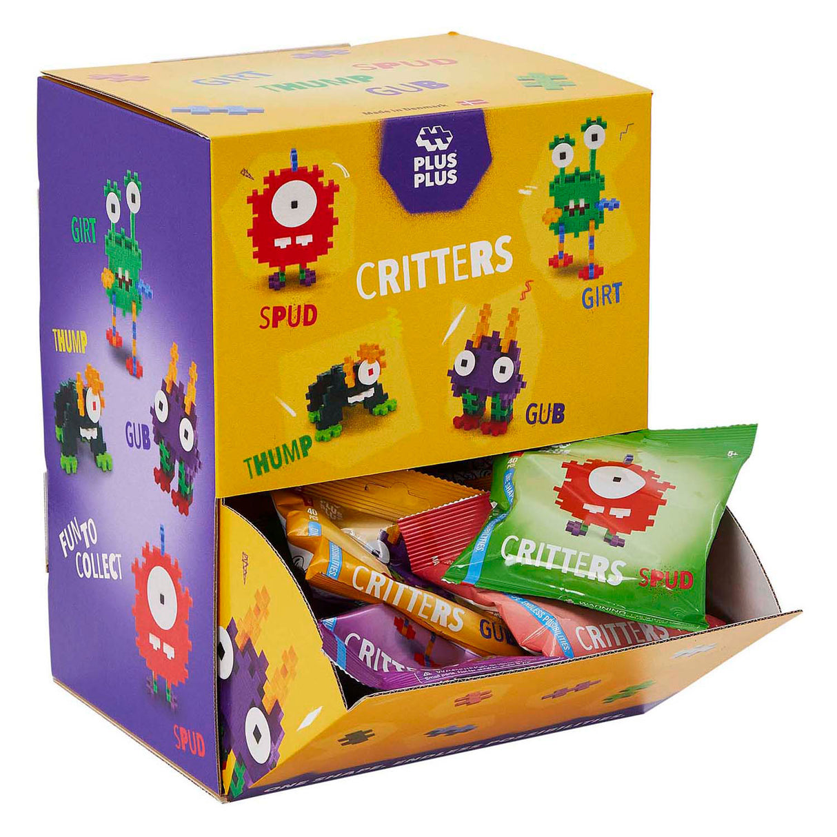 Plus-Plus-Tierdisplay: 48 Stück. (7292)