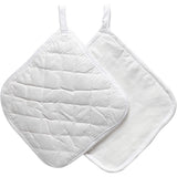 Creativ Company Topflappen, Größe 20x20 cm, 145 g, weiß, 4 Stück 1 Box
