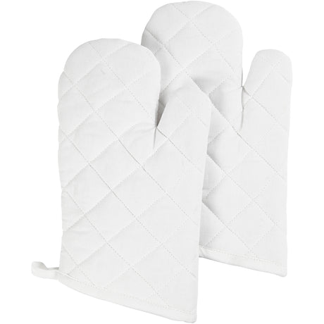 Creativ company https: www.cchobby.nl oven glove-size-18x28-cm-145-gr-white-2-piece-1-box