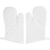 Creativ Company Ofenhandschuh, Größe 18x28 cm, 145 gr, weiß, 2 Stück 1 Box
