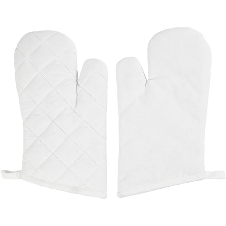 Creativ company https: www.cchobby.nl oven glove-size-18x28-cm-145-gr-white-2-piece-1-box