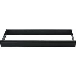 Uittrekframe roldeurkast zwart 100 cm