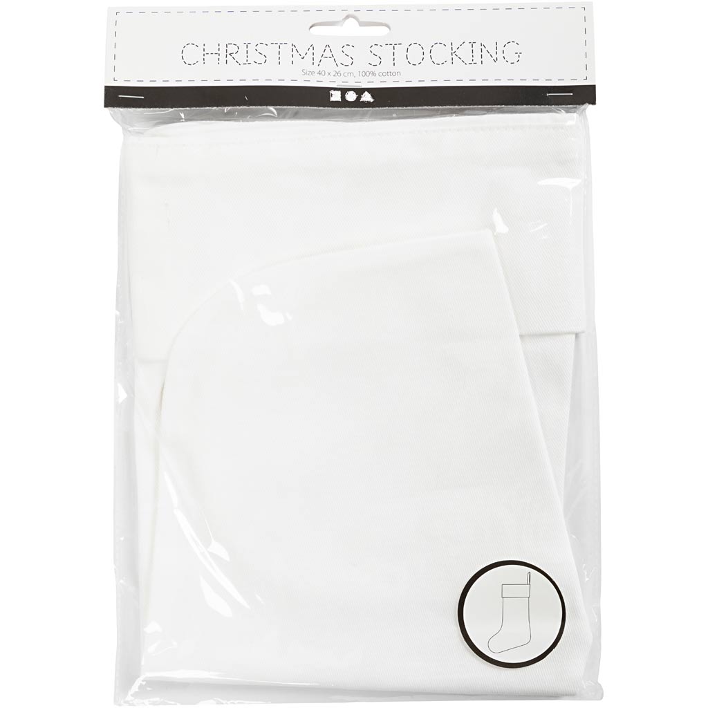 Creativ Company dekorieren Sie Ihre Cotton -Weihnachtssocke