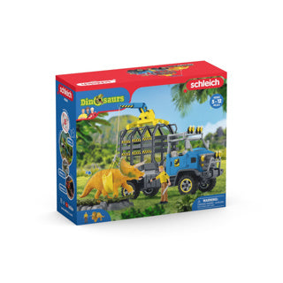 Schleich Dinosaurier – Dinosaurier-Truck-Mission – Dino-Spielzeug – Kinderspielzeug für Jungen und Mädchen – 4 bis 12 Jahre 42565
