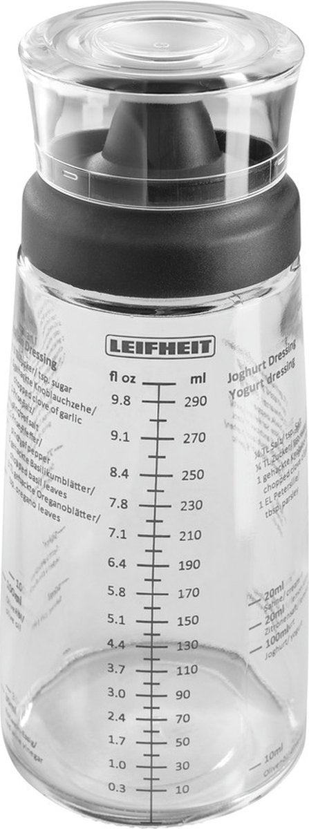 Leifheit Proline Dressingstreuer 300 ml Glas schwarz