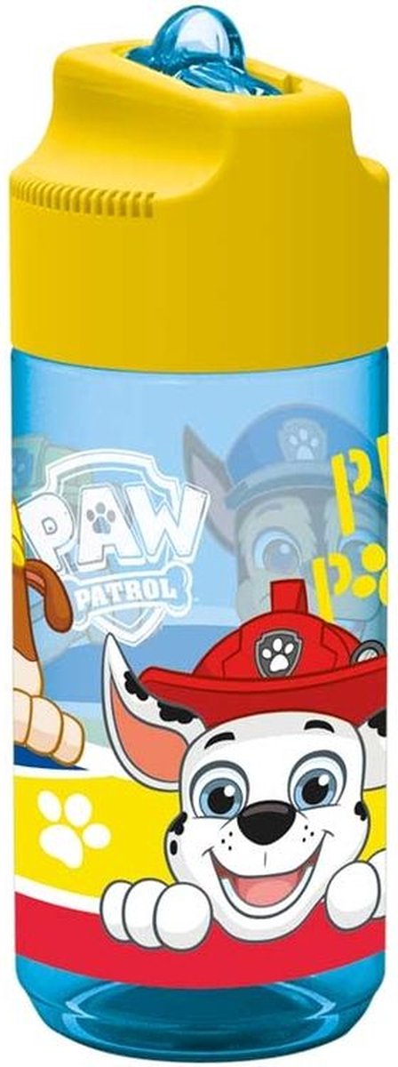 Nickelodeon Paw Patrol – Wasserflasche – Trinkflasche. Fassungsvermögen 430 ml. Gelb.