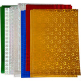 Holografisches Papier der Firma Creativ, A4, Blatt 210 x 297 mm, 120 g, 80 Blatt, 1 Karton