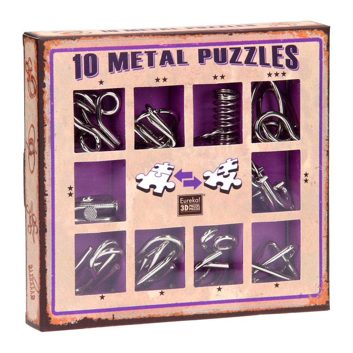 Eureka Brein Puzzle Set Purple, 10.