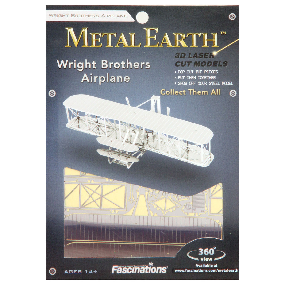 Samolot Eureka Metal Earth Wright Brothers