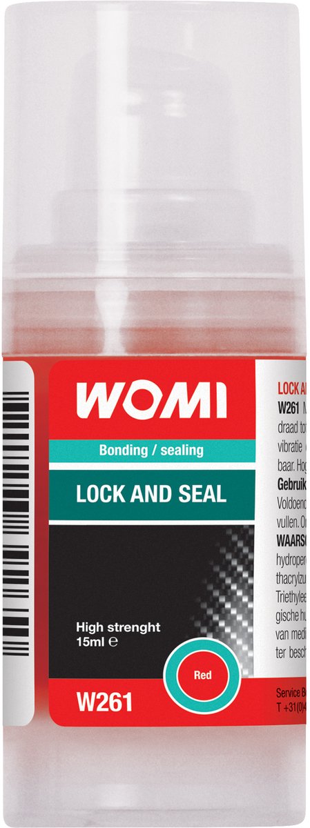 Womi w261 Schloss und Dichtung 15 ml rot