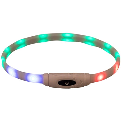 Trixie leuchtendes Hundehalsband USB Silikon wiederaufladbar mehrfarbig