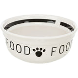 Trixie Liewensmëttel Bowl Hond Food Ceramic wäiss Schwaarz