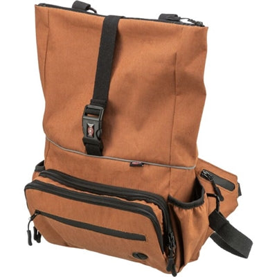 Trixie Rolltop-Rucksack mit Gürteltasche mit Rostgürtel
