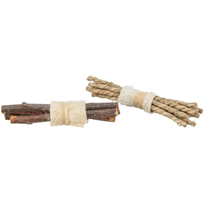 Trixie Set Sticks z luffą Bark Wood Seagrass