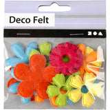 Creativ Company Filzblumen, Größe 35x45 mm, Stärke 1,2 mm, 16 Stück 1 Karton