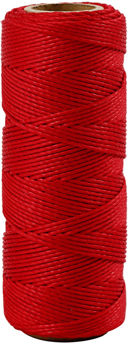 Creativ Company Bambusschnur, Stärke 1 mm, rot, 65 m 1 Rolle